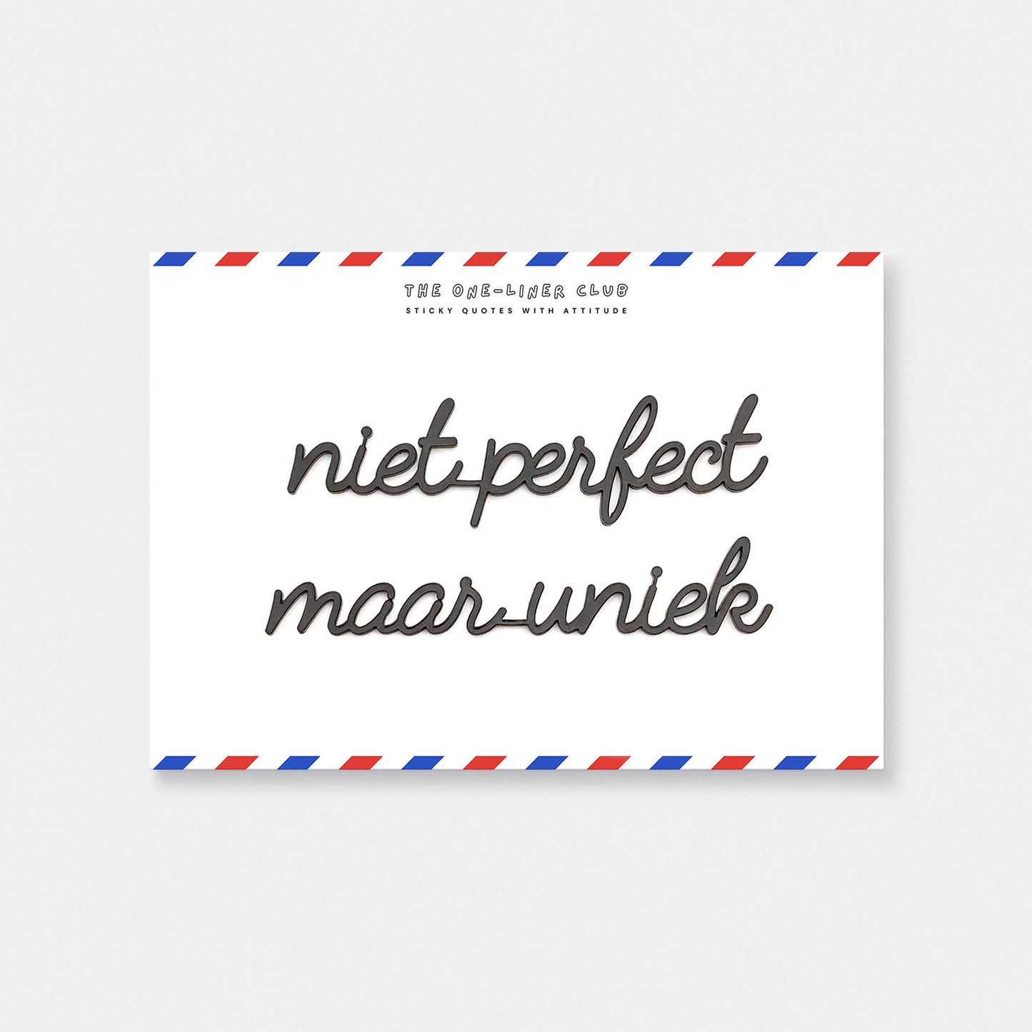 Niet perfect maar uniek