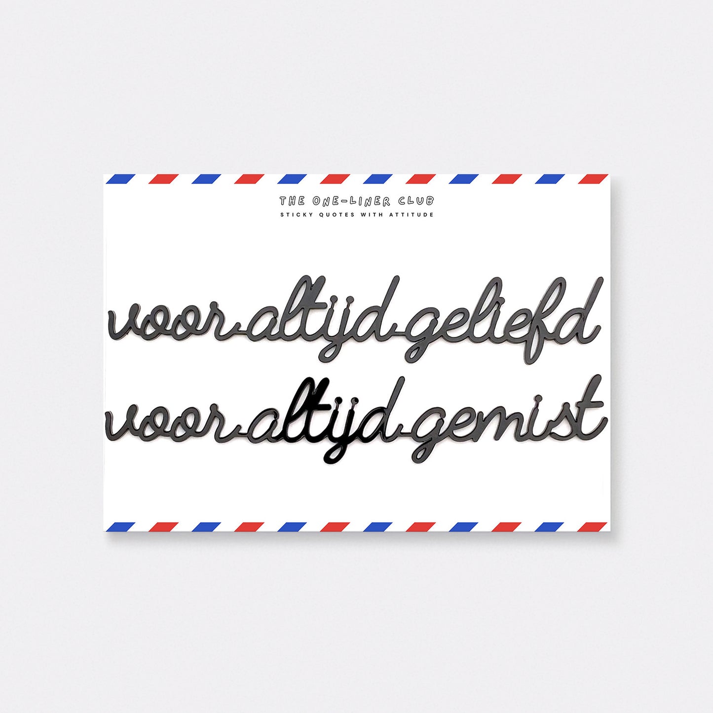 Voor altijd geliefd voor altijd gemist