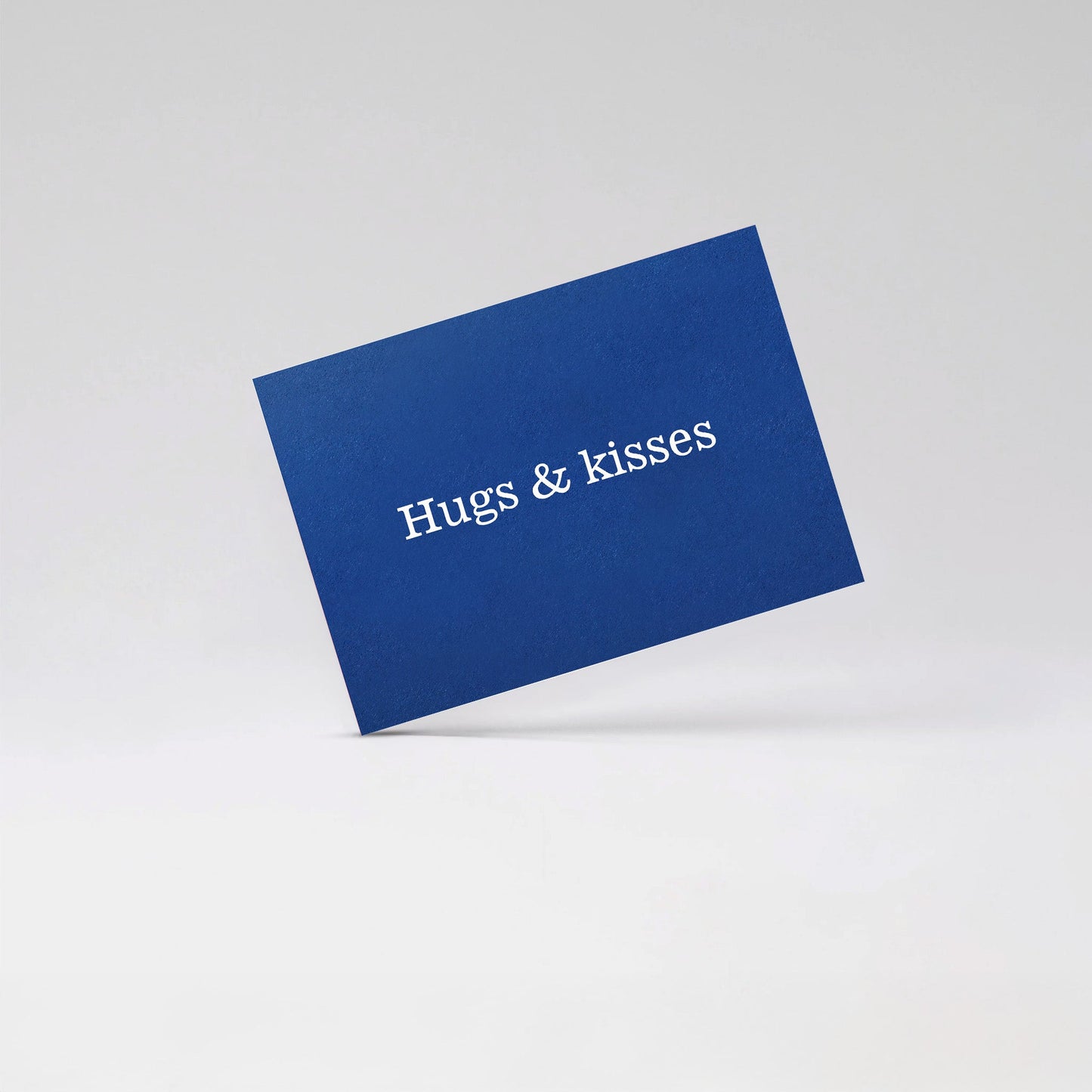 Hugs kisses - Blue card