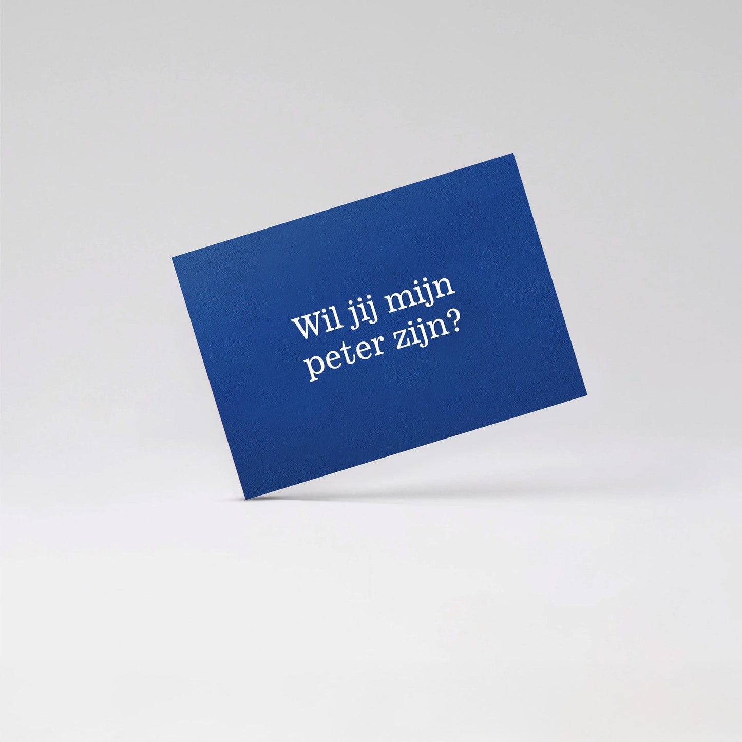 Wil jij mijn peter zijn - Blue card