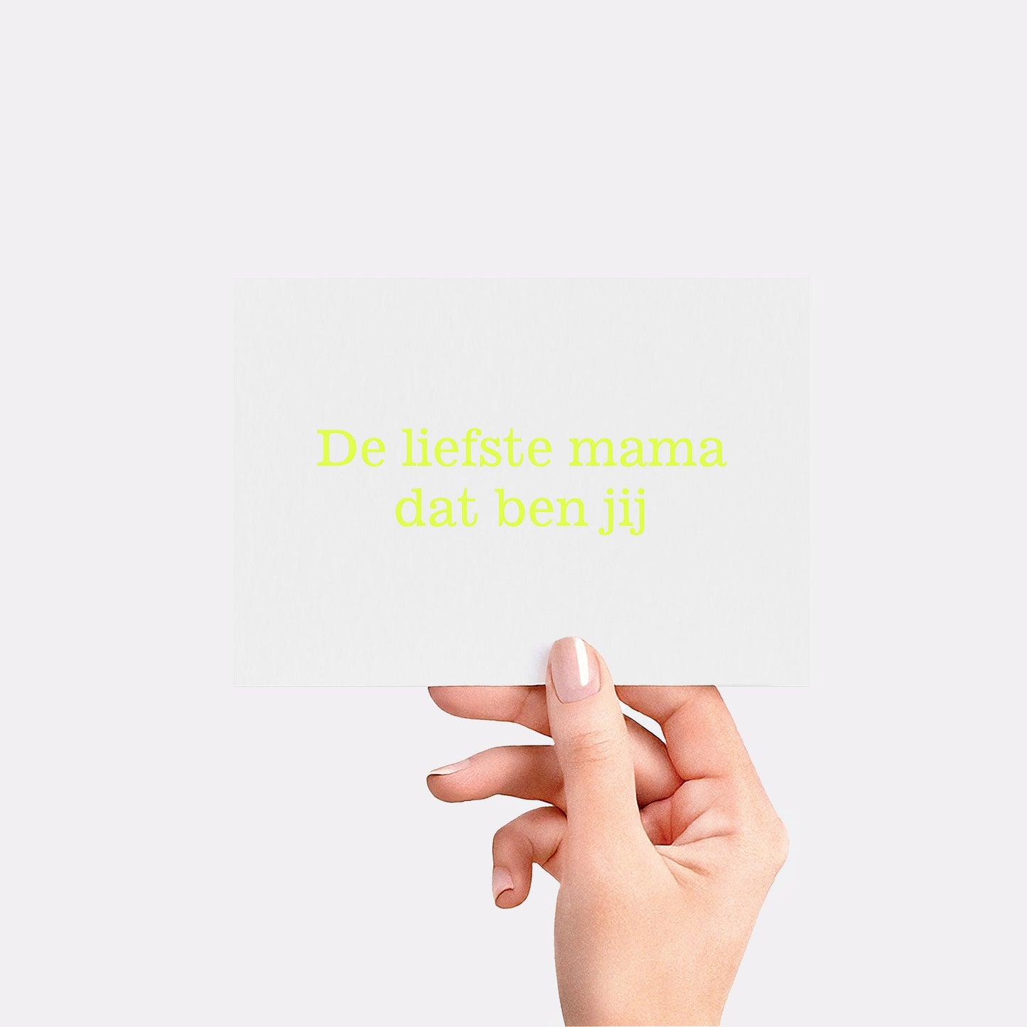 De liefste mama dat ben jij - Fluo yellow card