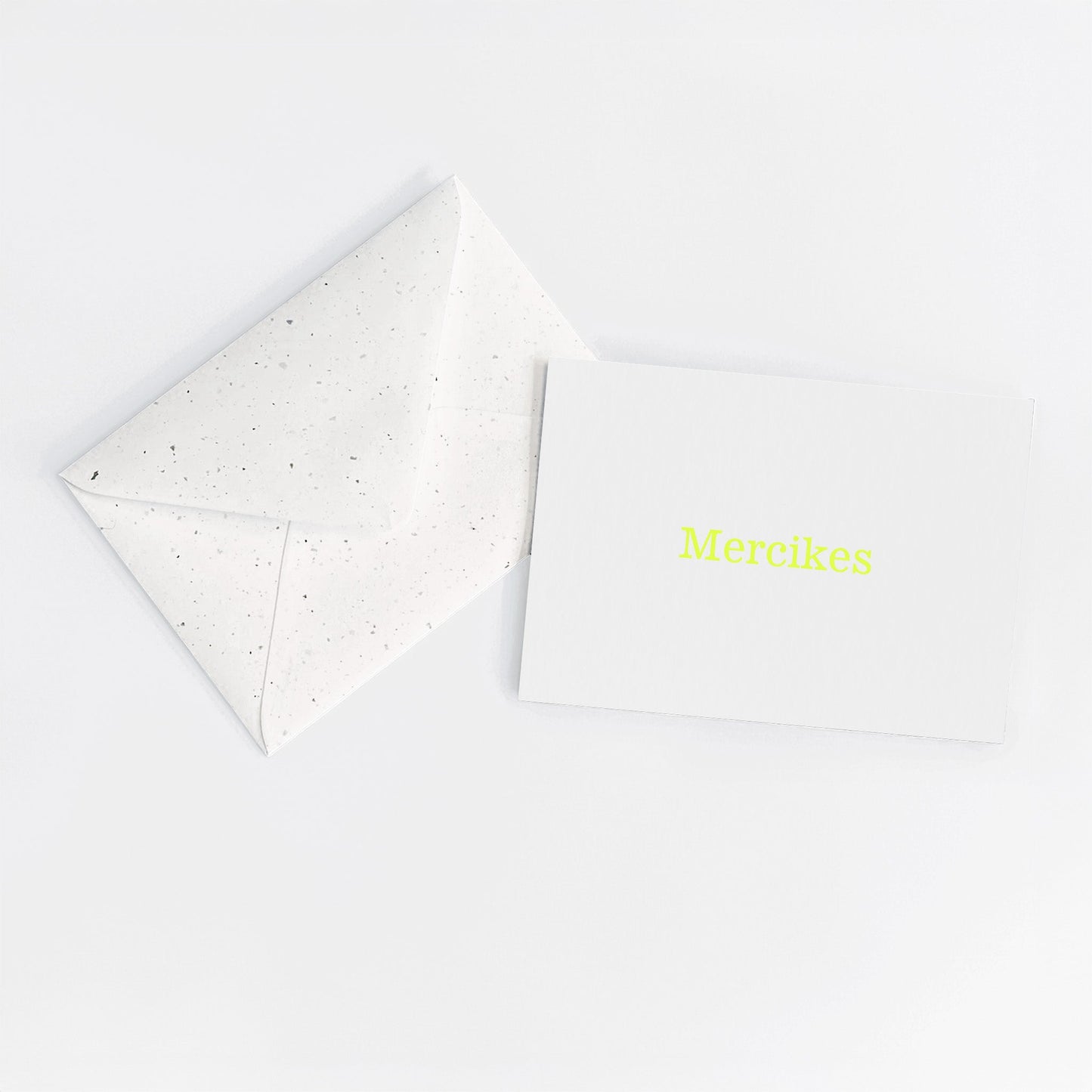 Mercikes - Fluo yellow card