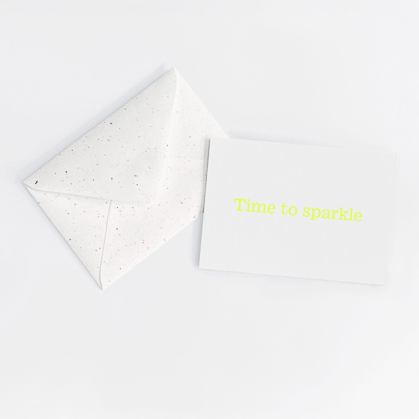 Time to sparkle - Fluo yellow card