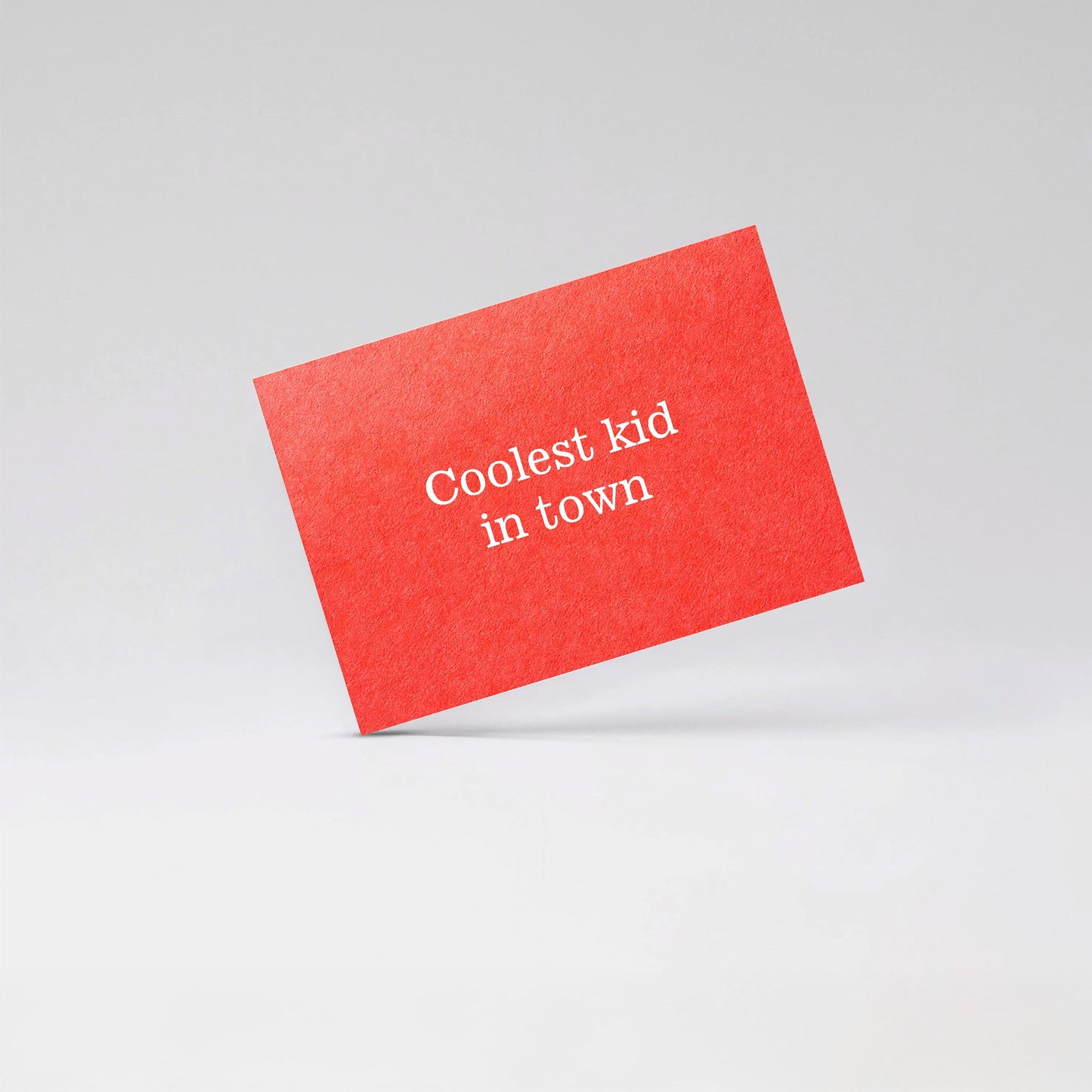 Coolest kid in town - Red card
