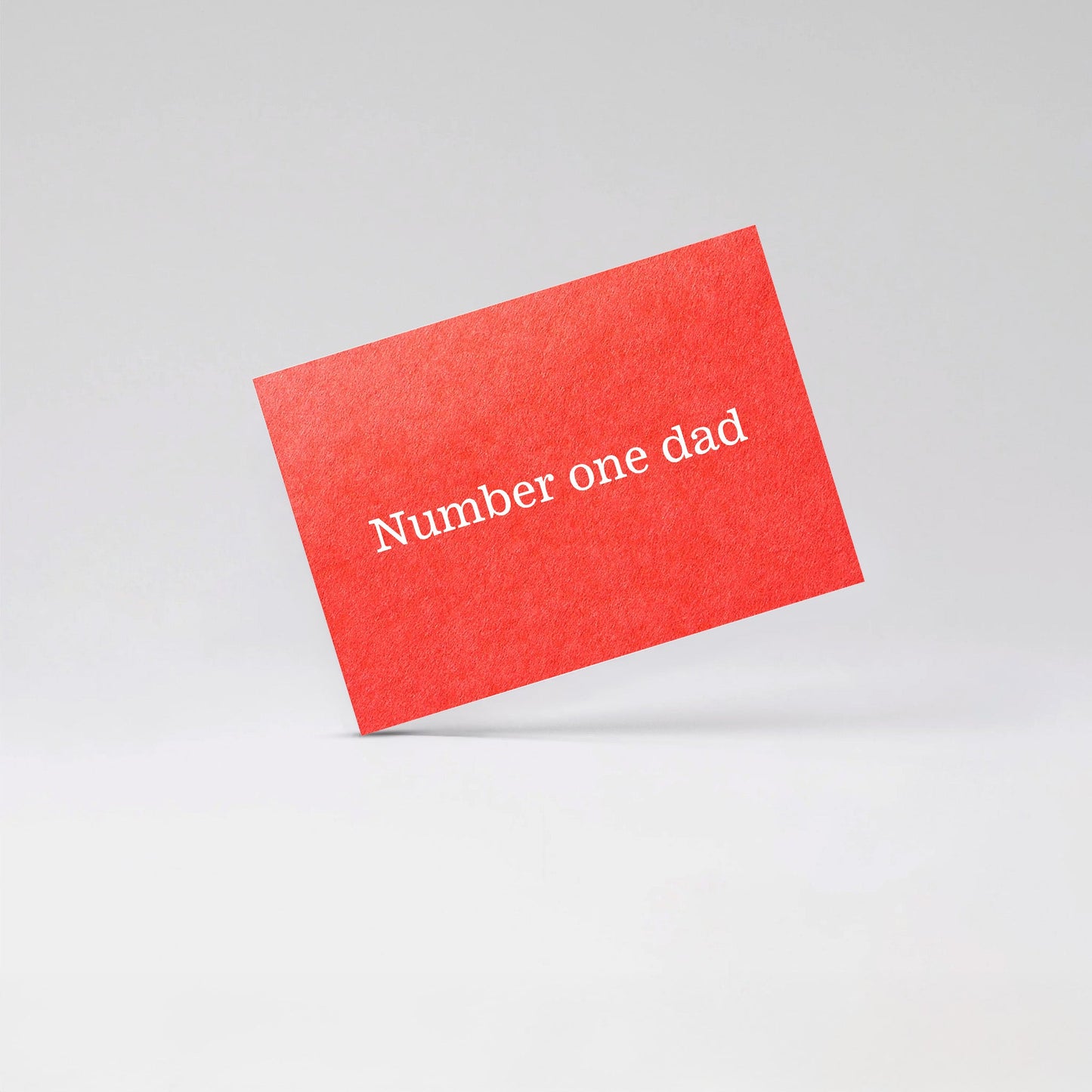 Number one dad - Red card