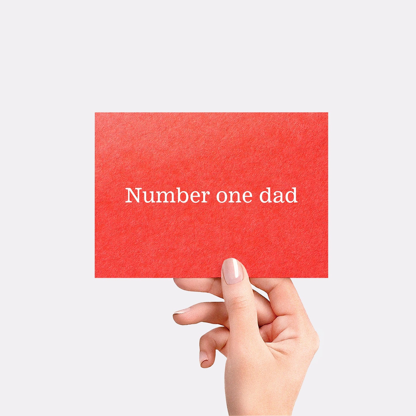 Number one dad - Red card