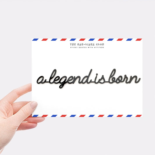 A legend is born