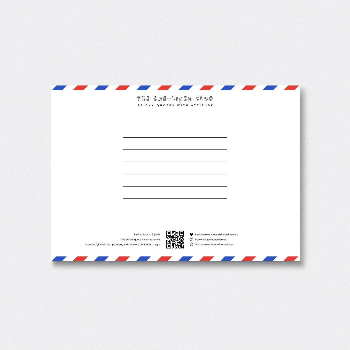 Design your own A5 sticky quote