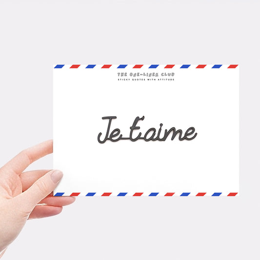 Je t'aime