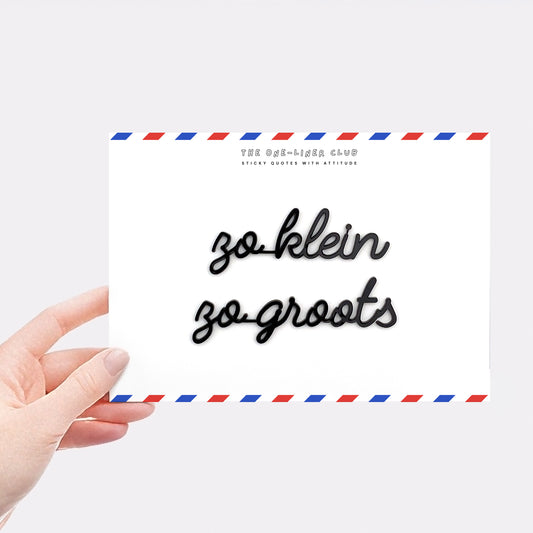 zo klein zo groots