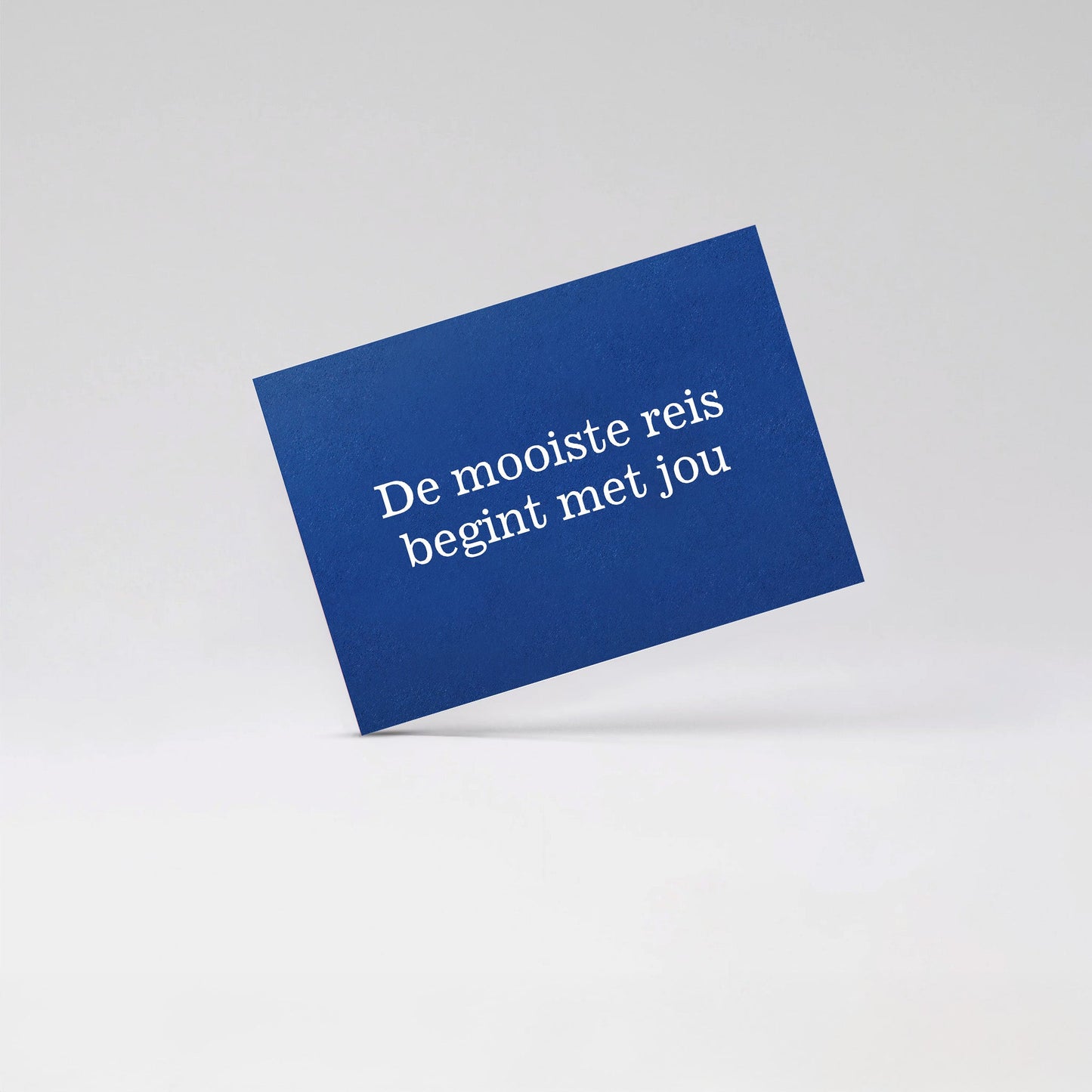 De mooiste reis begint met jou - Blue card