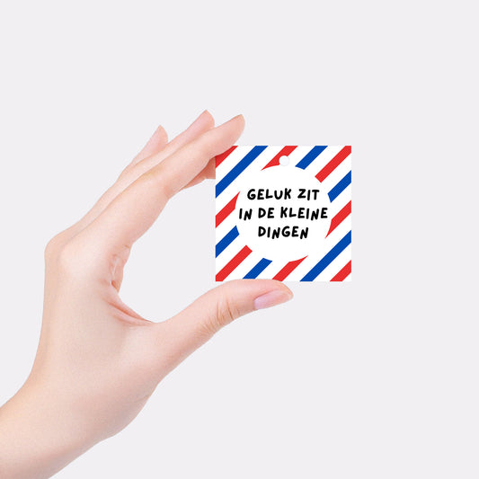 Geluk zit in de kleine dingen - Gift tag